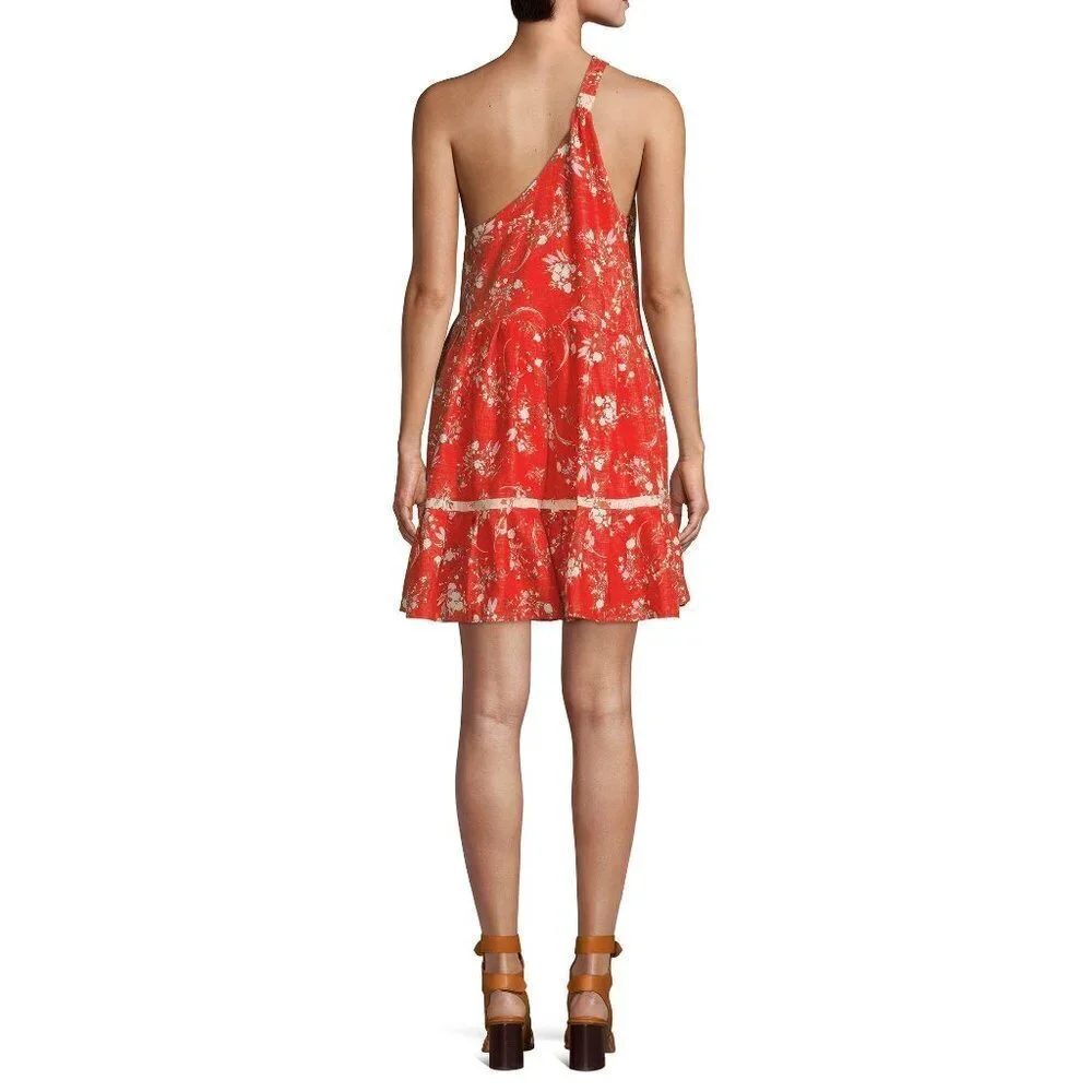 NEW Free People All Mine Mini Dress Red